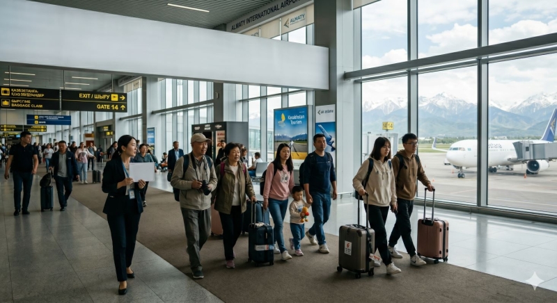 Численность китайских туристов в Казахстане выросла на 39%